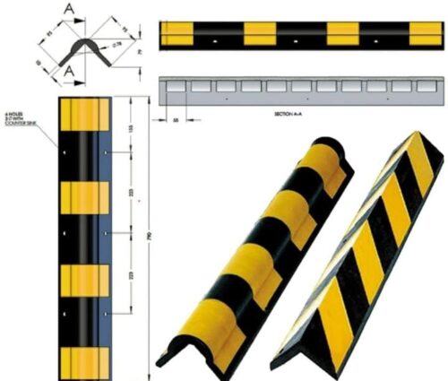 Rubber road safety products