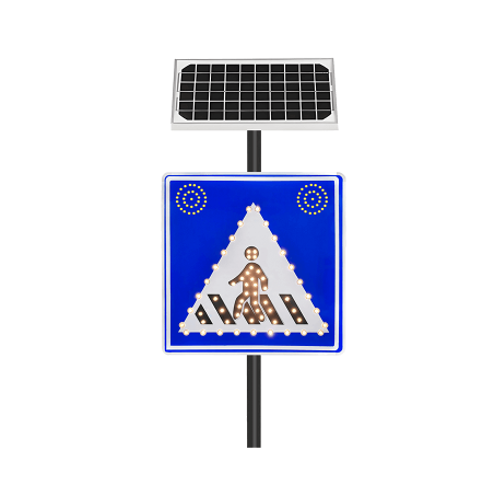 Solar-powered Smart Pedestrian Crosswalk Lighting System