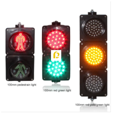 100mm 200mm 300mm 400mm Red Yellow Green 3 Aspect Traffic Signal Light