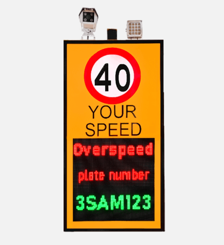 Radar Speed Sign with Speed Enforcement Camera