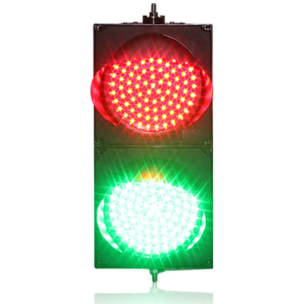 High brightness 200mm 8 inch red green PC shell LED traffic signal light