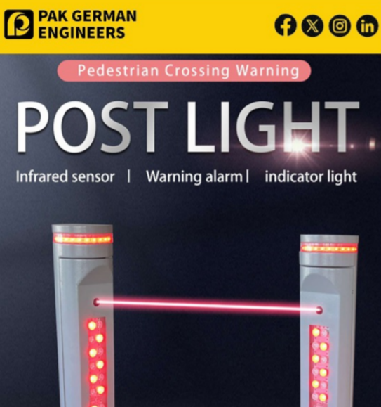 PGE NobTra-Pedestrian-Crossing-Warning-Post-Light