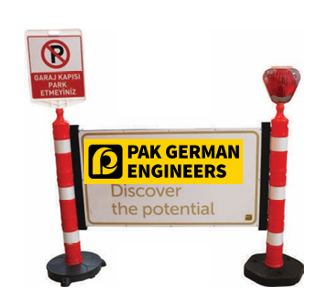 WARNING BARRIER WITH POST