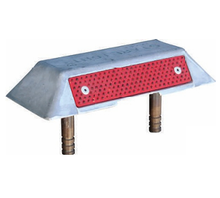 ALUMINIUM ROAD STUD WITH DOUBLE RODS