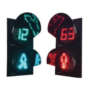 200 mm Animated Pedestrian Signal with Countdown Timer (LED)