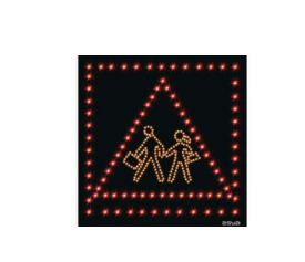 SCHOOL - PEDESTRIAN CROSSING LED SIGN