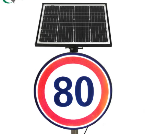 Customized Speed Limited Sign Solar Power Backlit Active Luminous ...
