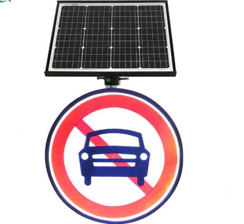 Solar Powered LED Active Luminous Road Traffic Signage -